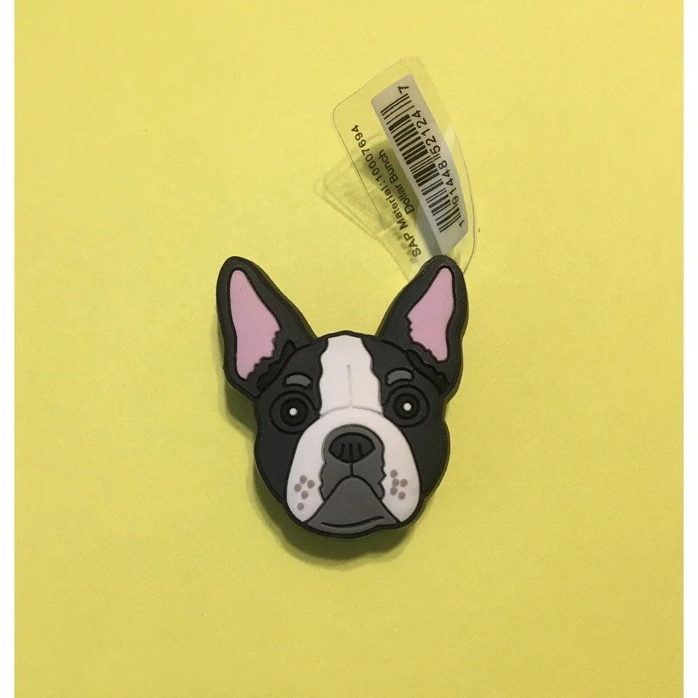 (1) Boston Terrier Charm For Crocs Shoe Dog Frenchie French Bulldog Jibbitz